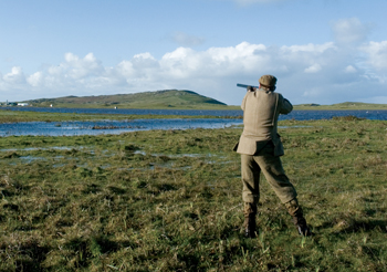 Shooting snipe on Tiree