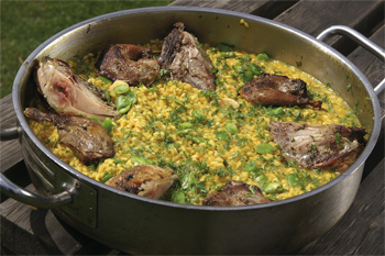 Partridge paella