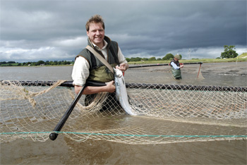 Haaf Netting Salmon on the Nith