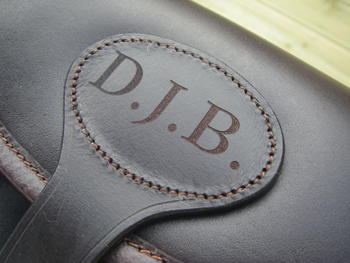 Where can I get initials engraved on a cartridge bag?