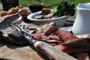 Roast Butterflied Haunch of Muntjac Venison